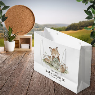 Woodland Fuchs Mädchen Baby Shower Große Geschenktüte