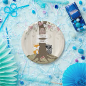 Woodland Girl Baby Dusche Pappteller (Party)