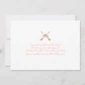 Woodland Girl Babydusche Einladung (Rückseite)