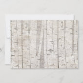 Woodland Girl Babydusche Einladung Rustikal (Rückseite)