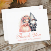 Woodland Gnome Garden Orange Wedding Vielen Dank