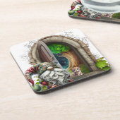 Woodland Gnome  Getränkeuntersetzer (Linke Seite)