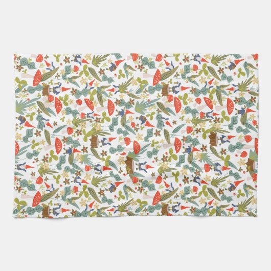 Woodland Gnomes Geschirrtuch (Horizontal)