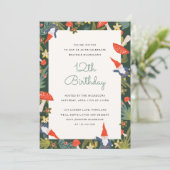 Woodland Gnomes Party Invite Einladung (Stehend Vorderseite)