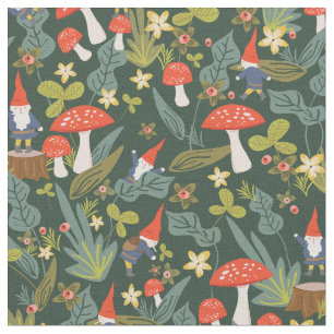 Woodland Gnomes Stoff