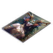 Woodland Goddess Fantasy Art Notizblock (Linke Seite)