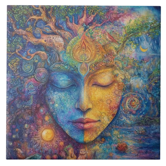Woodland Goddess Fliese (Vorderseite)