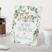 Woodland Greenery Baby Duwer Gefallen Schild (In SItu)