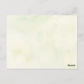 Woodland Greenery Couples Shower Invitation Postkarte (Rückseite)