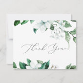 Woodland Greenery Danke Karte (Vorderseite)