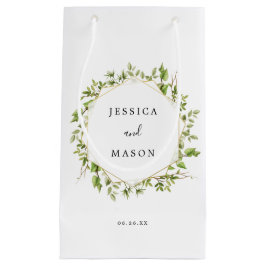 Woodland Greenery Hotel Wedding Gift Bag Kleine Geschenktüte