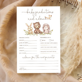 Woodland Greenery Kindervoraussagen und Ratenkarte