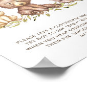 Woodland Greenery Say Baby Game Poster nicht (Ecke)