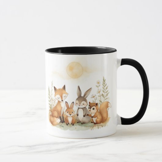 Woodland Harmony Mug – Cozy Kind_Ones Forest Art Tasse (Rechts)