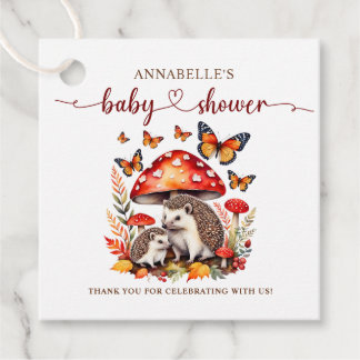 Woodland Herbst Igel Kinderdusche Geschenkanhänger
