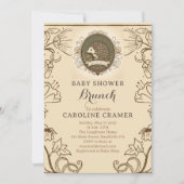 Woodland Igel Boys Kinderdusche Brunch Einladung (Vorderseite)