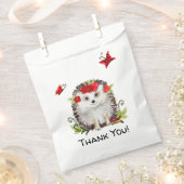 Woodland Igel Butterfly Babydusche Danke Geschenktütchen (Ausgeschnitten)