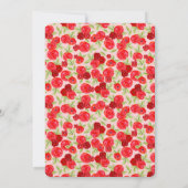 Woodland Igel Pilze Fall Girl Babydusche Einladung (Rückseite)