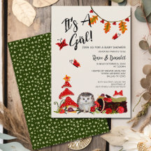 Woodland Igel Snails Paare Baby Boy Dusche