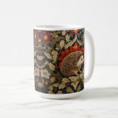 Woodland Igel William Morris Inspiriert Kaffeetasse (VorderseiteRechts)