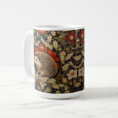 Woodland Igel William Morris Inspiriert Kaffeetasse (Vorderseite Links)