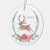 Woodland Jackalope Christmas Keepake Keramikornament (Links)