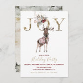 Woodland Joy Stag Feig Einladung (Vorne/Hinten)