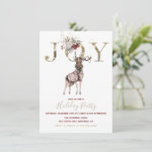 Woodland Joy Stag Feig Einladung (Stehend Vorderseite)