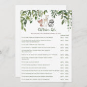 Woodland Kinderdusche Alte Ehefrauen Erzählspiel Einladung (Vorne/Hinten)