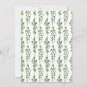 Woodland koala Eucalyptus Twin Boys Baby Showroom Einladung (Rückseite)