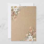 Woodland Kraft Papier Barwaldhochzeit Einladung (Rückseite)