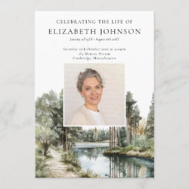 Woodland Lake Memorial Funeral Order Of Service Programm