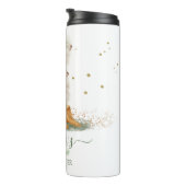 Woodland Lamb Sheep Family Baby Girl Thermosbecher (Nach rechts gedreht)