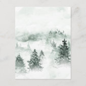 Woodland Laurel Wappen Wedding Guest Details Begleitkarte (Rückseite)