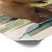 Woodland Ließ die Adventure Begin Baby Dusche Poster (Ecke)