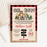 Woodland Lumberjack Baby Dusche