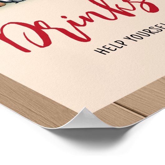 Woodland Lumberjack Baby Duschgetränke Poster (Ecke)