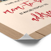 Woodland Lumberjack Baby Shower Envelope Station Poster (Ecke)