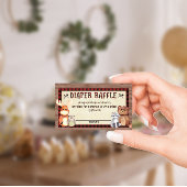 Woodland Lumberjack Babydusche Windelwindelkarte Begleitkarte