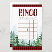 Woodland Lumberjack Forest Bingo Spiel (Vorne/Hinten)
