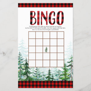 Woodland Lumberjack Forest Bingo Spiel