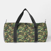Woodland Militairy Camouflage Print - Personalisie Duffle Bag (Rückseite)