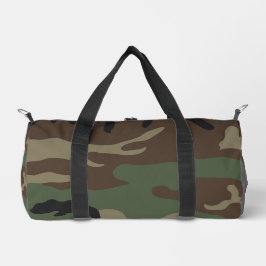 Woodland Military Camouflage Pattern Duffle Bag