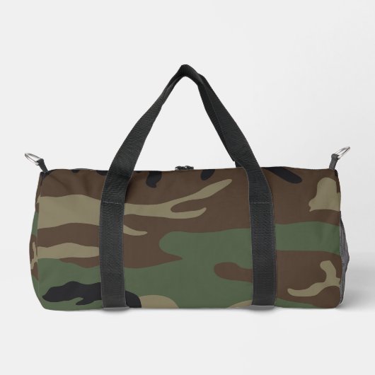 Woodland Military Camouflage Pattern Duffle Bag (Vorderseite)