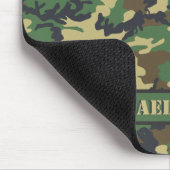 Woodland Military Camouflage Print - Personalisier Mousepad (Ecke)