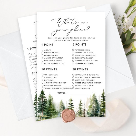 Woodland minimalistisch, was auf Ihrem Handyspiel