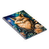 Woodland Mitternacht FOX - Zauberschule für Kinder Notizblock (Rechte Seite)