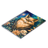 Woodland Mitternacht FOX - Zauberschule für Kinder Notizblock (Linke Seite)