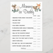 Woodland Mommy oder Daddy Er sagte, sie sagte Spie Flyer (Vorne)