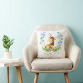 Woodland Moose Baby Birth Stats Pillow Kissen (Stuhl )